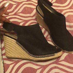 Black peep toe sandal